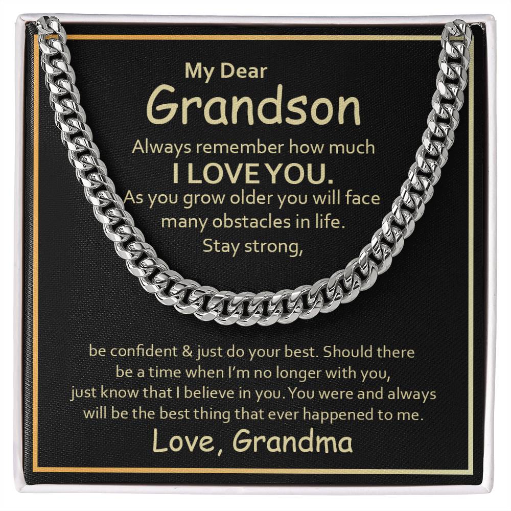 My Dear Grandson – Always Remember How Much I Love You